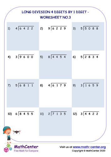 Long Division of 4.